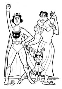 Superman Wearing A Dress, Superwoman Wearing Her Cape