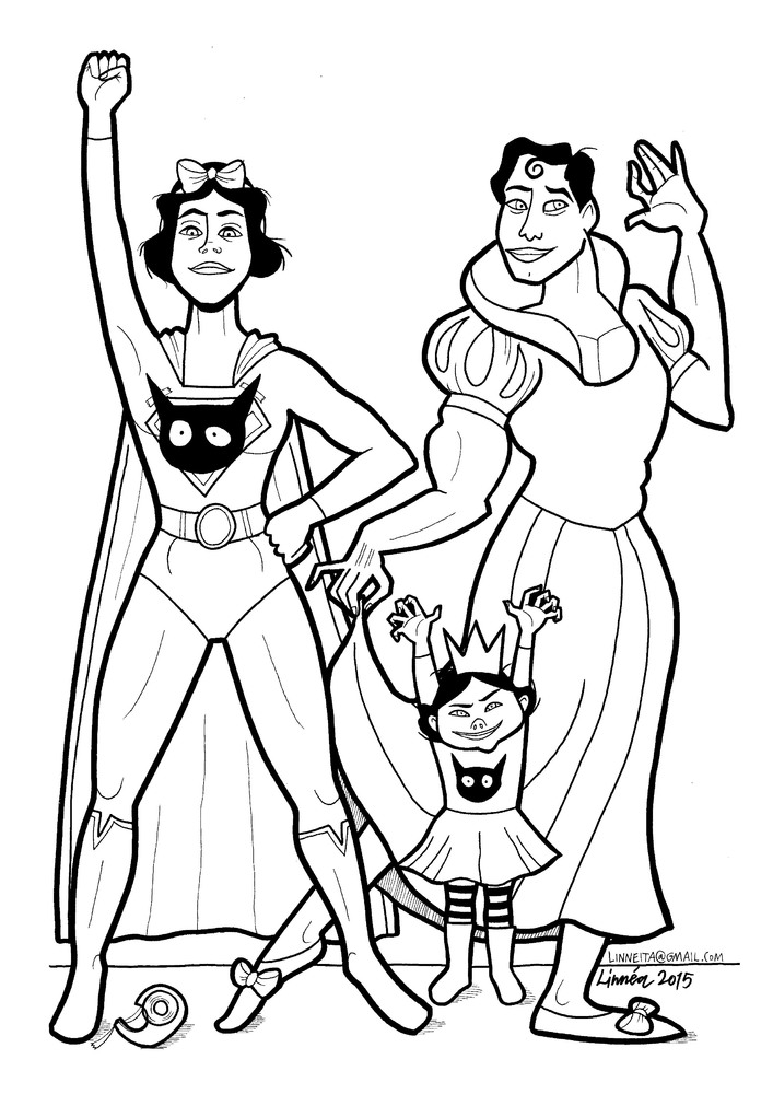 Superman Wearing A Dress, Superwoman Wearing Her Cape